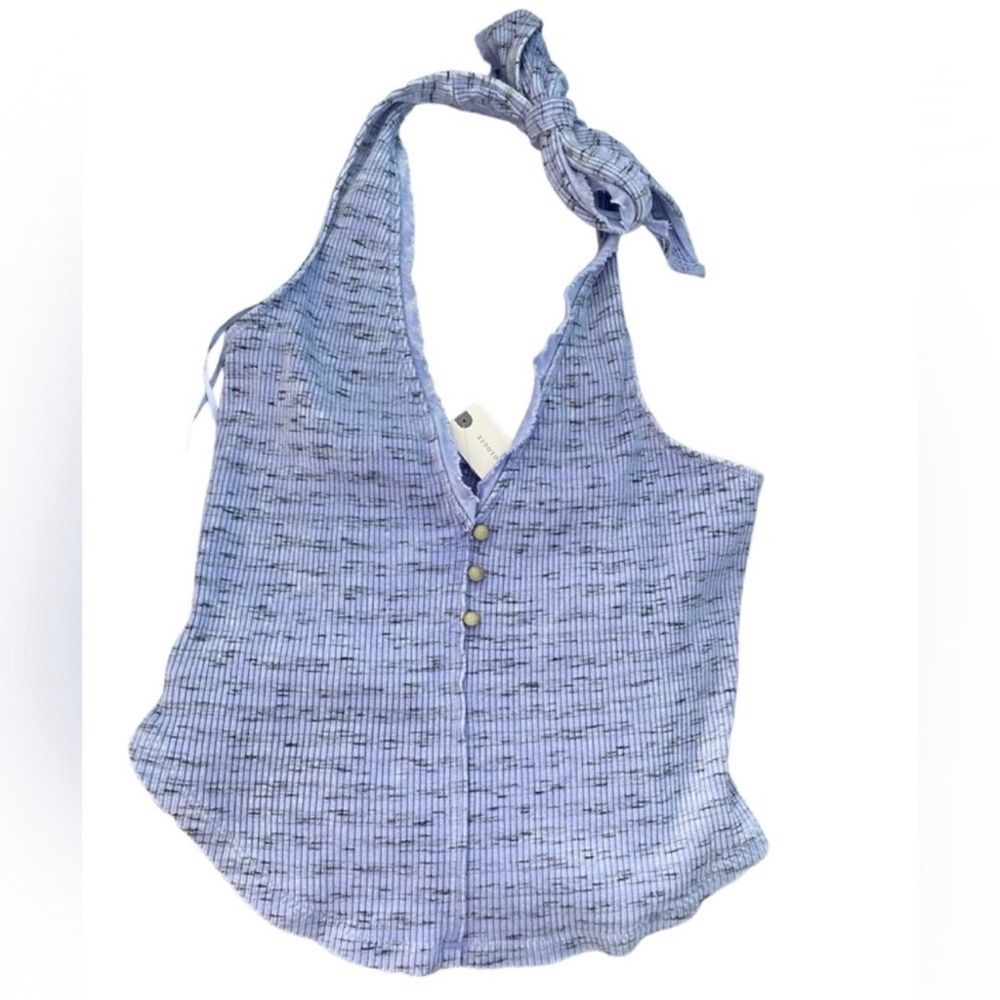 Anthropologie Pilcro Halter Ribbed Knit Top Size
L New Lavender Halter Top - Picture 5 of 6